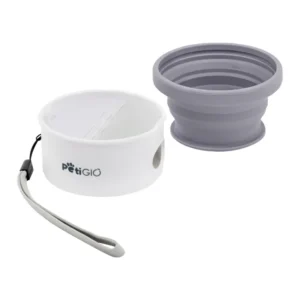 Silikonowa miska podróżna dla psów z miejscem na woreczki Peti-to-Go PETI-185