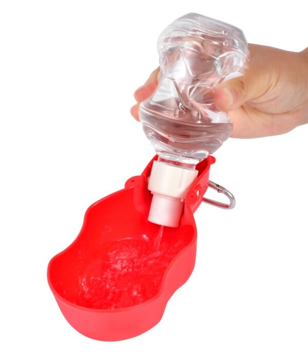 Przenośna butelka na wodę dla psa 280 ml Peti-to-Go PETI-170M-R - obrazek 4