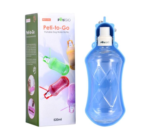 Podróżny bidon na wodę dla psa 520 ml Peti-to-Go PETI-170L-B - obrazek 4
